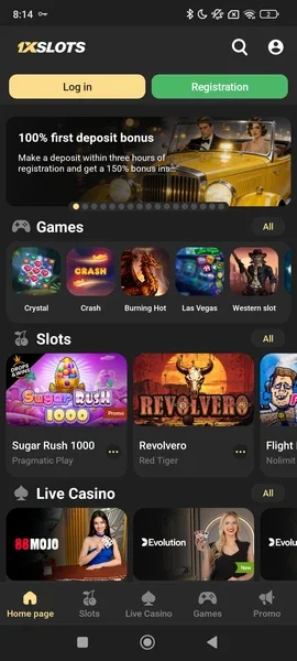 1xSlots Casino APK — скриншот 3