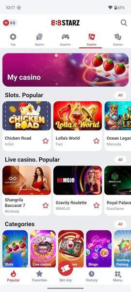 88 Casino APK — скриншот 1