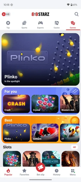 888Stars Casino APK — скриншот 2