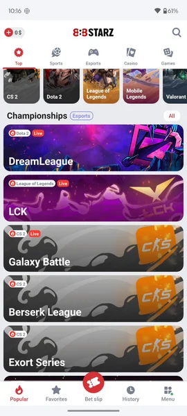 888Stars Casino APK — скриншот 3