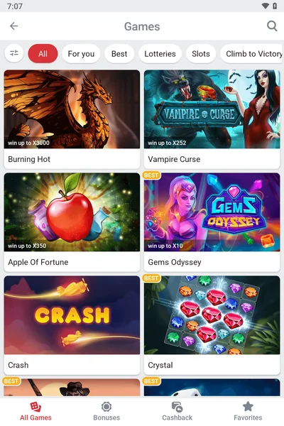 888Stars Casino APK — скриншот 4