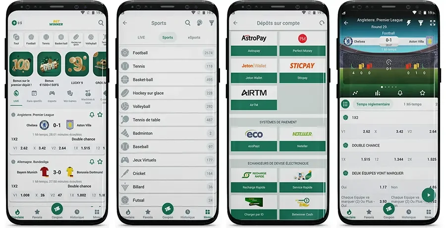 BetWinner Casino APK — скриншот 2