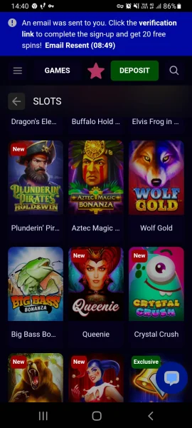 BitStarz Casino APK — скриншот 2
