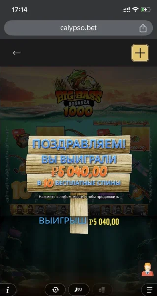 Calypso Casino APK — скриншот 1