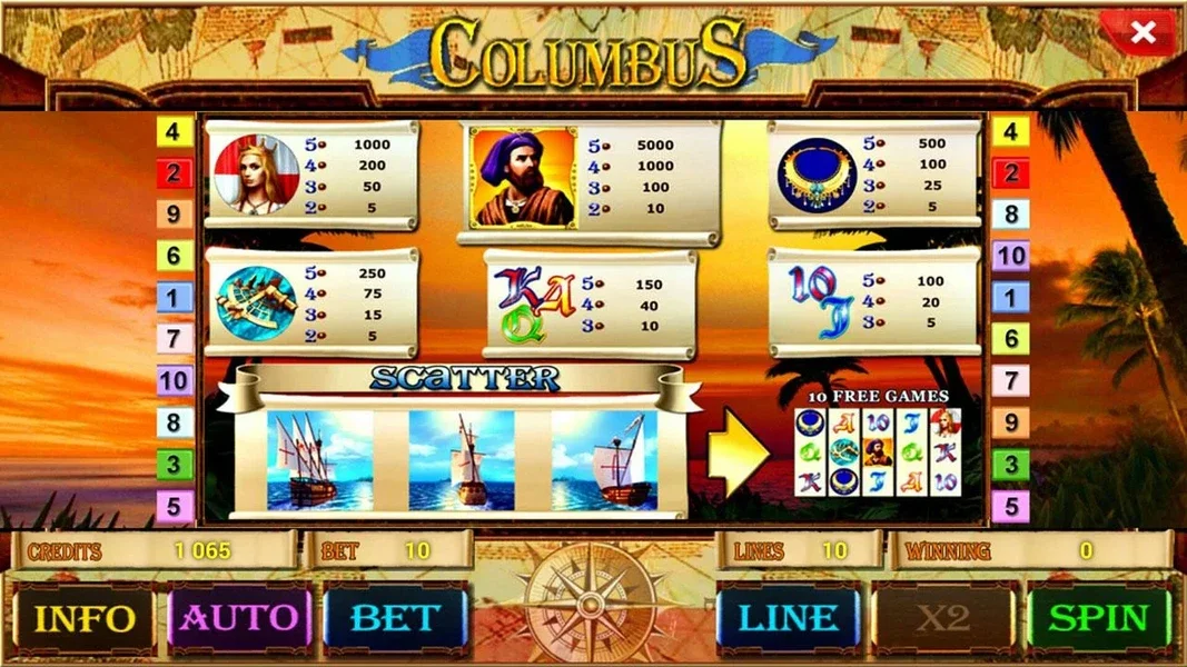 Columbus Casino APK — скриншот 3