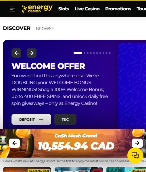 Energy Casino APK — скриншот 1