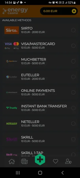 Energy Casino APK — скриншот 4