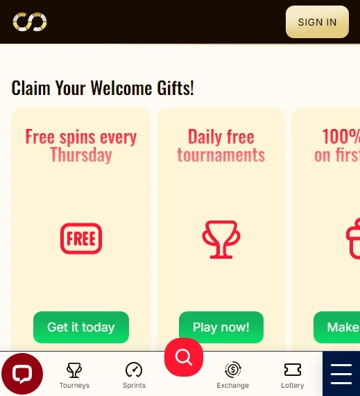 Everum Casino APK — скриншот 1