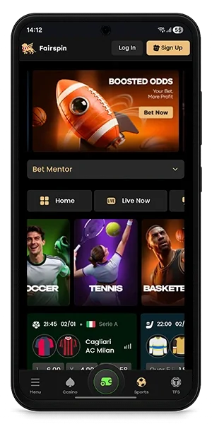FairSpin Casino APK — скриншот 1