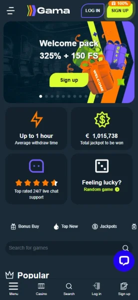 Gama Casino APK — скриншот 2