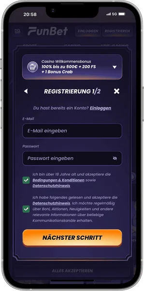 GinoBet Casino APK — скриншот 3