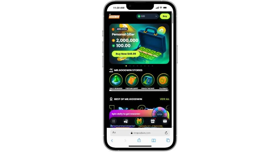 Goodwin Casino APK — скриншот 3