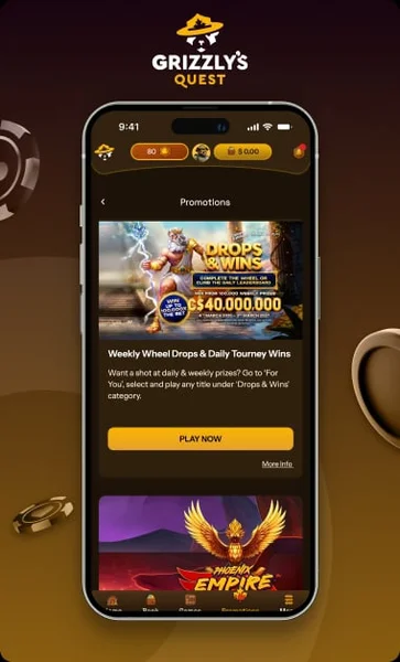 Grizzly Casino APK — скриншот 3
