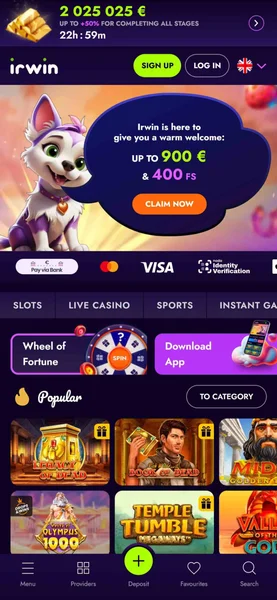 Irwin Casino APK — скриншот 4