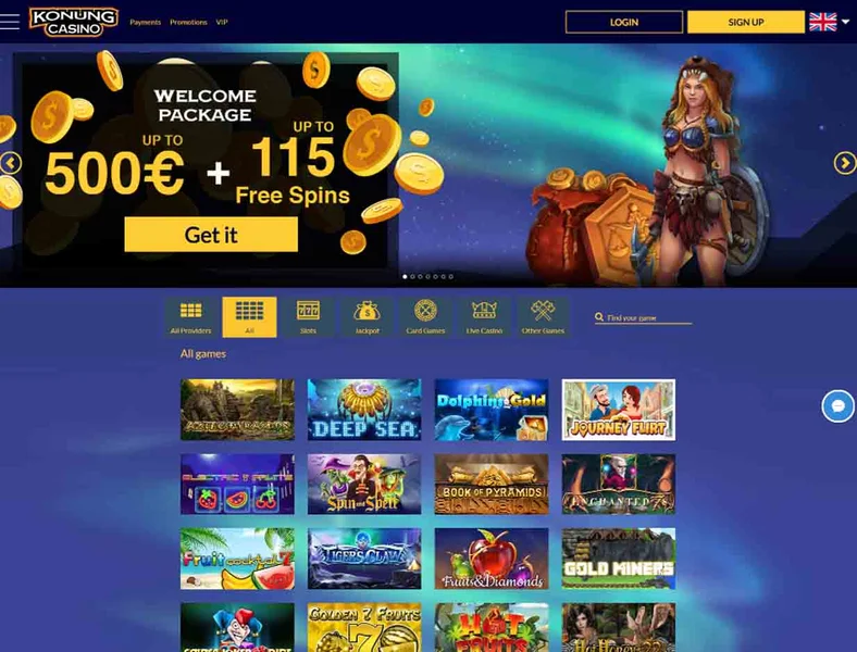 Konung Casino APK — скриншот 1