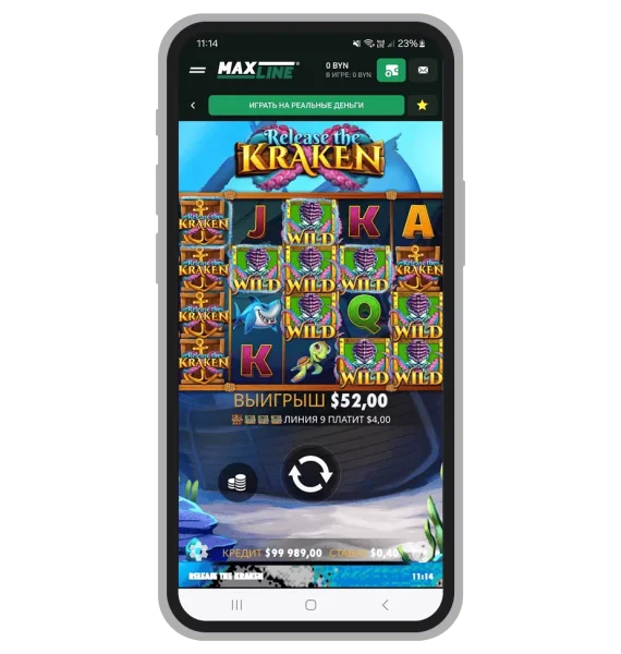 Kraken Casino APK — скриншот 1