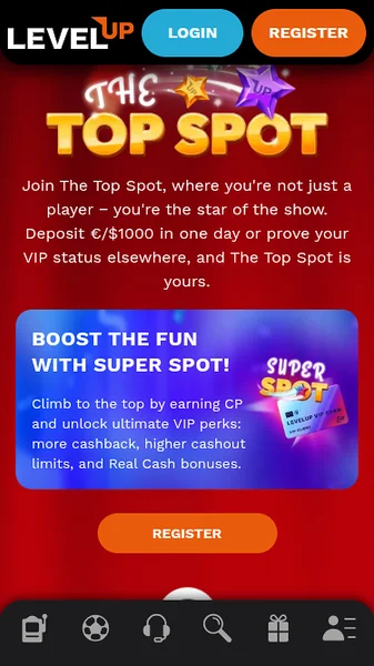 LevelUp Casino APK — скриншот 2