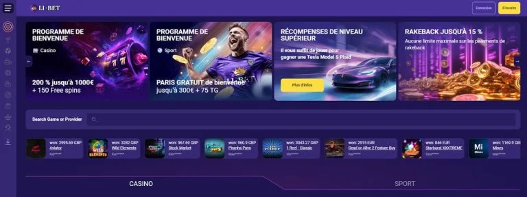 Libet Casino APK — скриншот 3