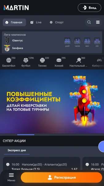 Martin Casino APK — скриншот 4