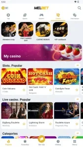 Melbet Casino APK — скриншот 4