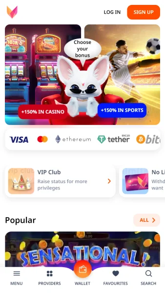 Monro Casino APK — скриншот 1