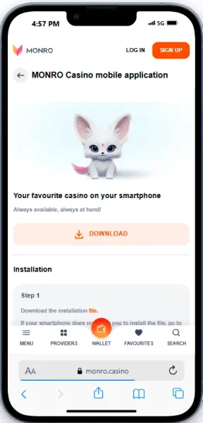 Monro Casino APK — скриншот 3