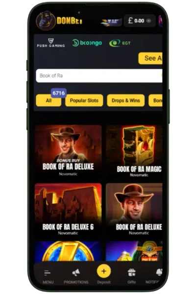 Ra Casino APK — скриншот 1