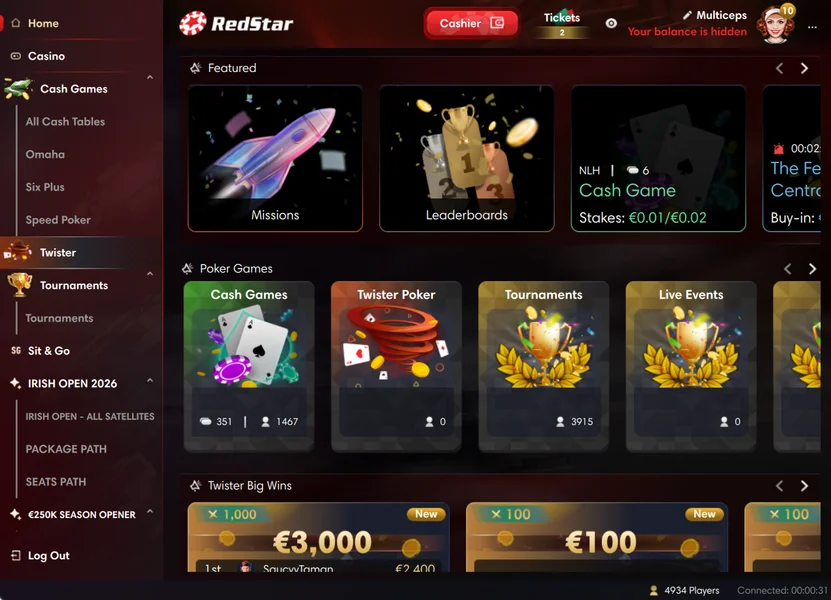 RedStar Casino APK — скриншот 3