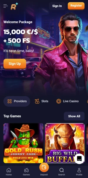 Retro Casino APK — скриншот 2